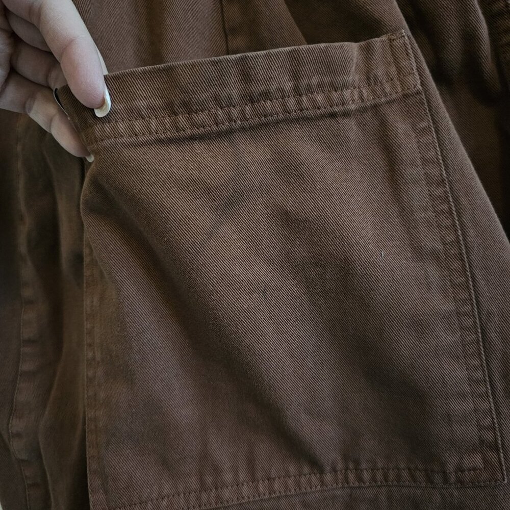 Big Bud Press Western Pants Burnt Terracotta Wide Leg Cotton Pintuck 5XL Petite - Picture 5 of 12